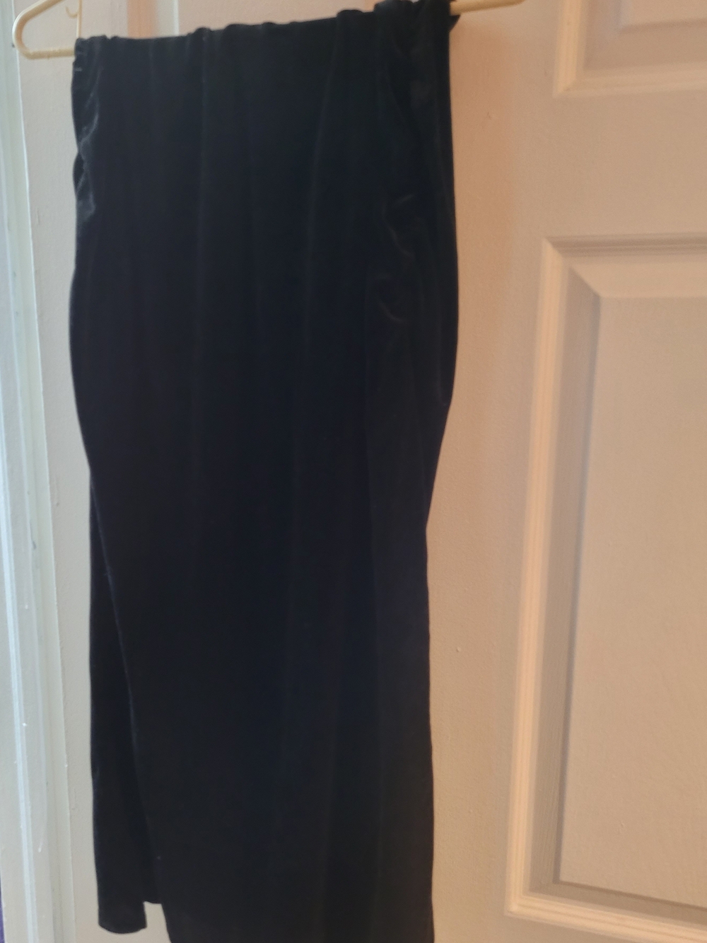 Women's Black Velvet Skirt